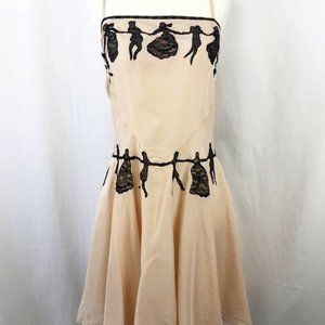 Fleurette for Anthropologie Silk Slip Dress